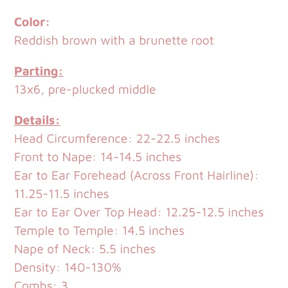 Chelsey Smith Crown brand new- beautiful amber color with darker roots - Picture 3 of 7